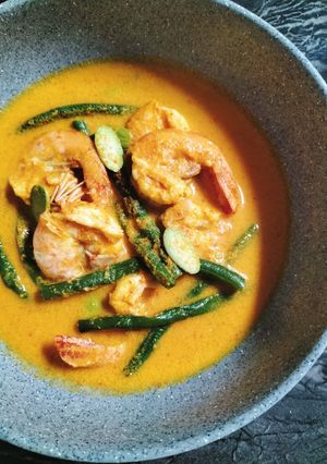 Foto resep Gulai udang kacang panjang