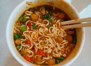 Foto resep Mie instant kuah kimchi pedas banget