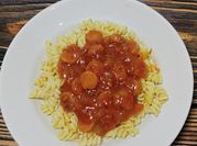 Gambar pasta fusilli bolognese