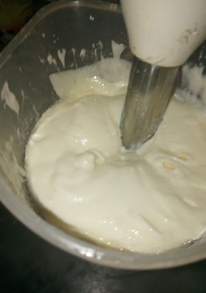 صورة لوصفة مايونيز من صنع يدي 😋😋