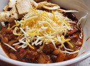 A picture of black beans ground beef