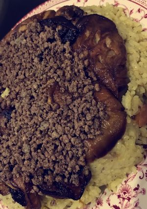 صورة لوصفة مقلوبة الباذنجان