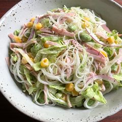 A picture of Lettuce & Harusame Mayo Salad.