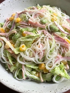 A picture of Lettuce & Harusame Mayo Salad.