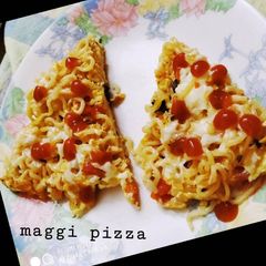 Maggi pizza A picture of Maggi pizza.