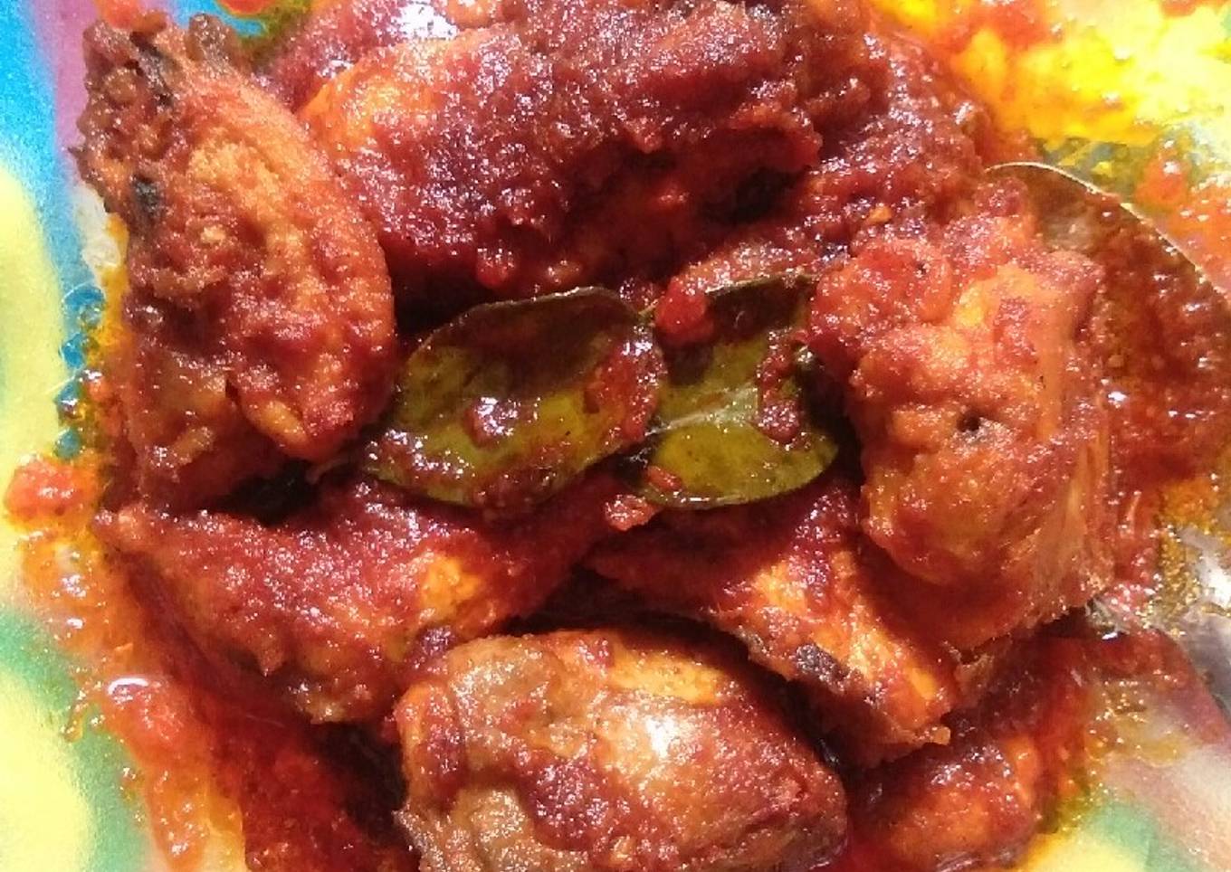 Ayam balado simple pedas super