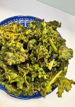 健康點心｜烤羽衣甘藍 的食譜成品照片