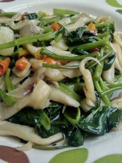Foto resep Tumis Kangkung Jamur Tiram