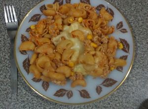 Una foto de Codo a la bolognesa