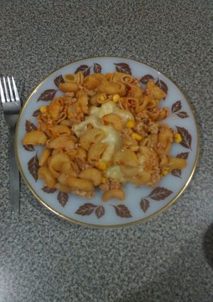 Una foto de Codo a la bolognesa