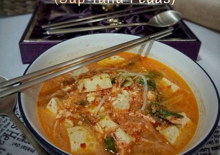 Sundubu Jjigae 순두부 찌개 
(Sup Tahu Pedas)