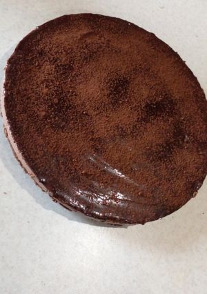 عکسی از دستور چیز کیک شکلاتی