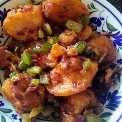 Spicy dry Gobi Manchurian A picture of Spicy dry Gobi Manchurian.