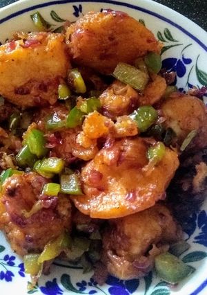 A picture of Spicy dry Gobi Manchurian.