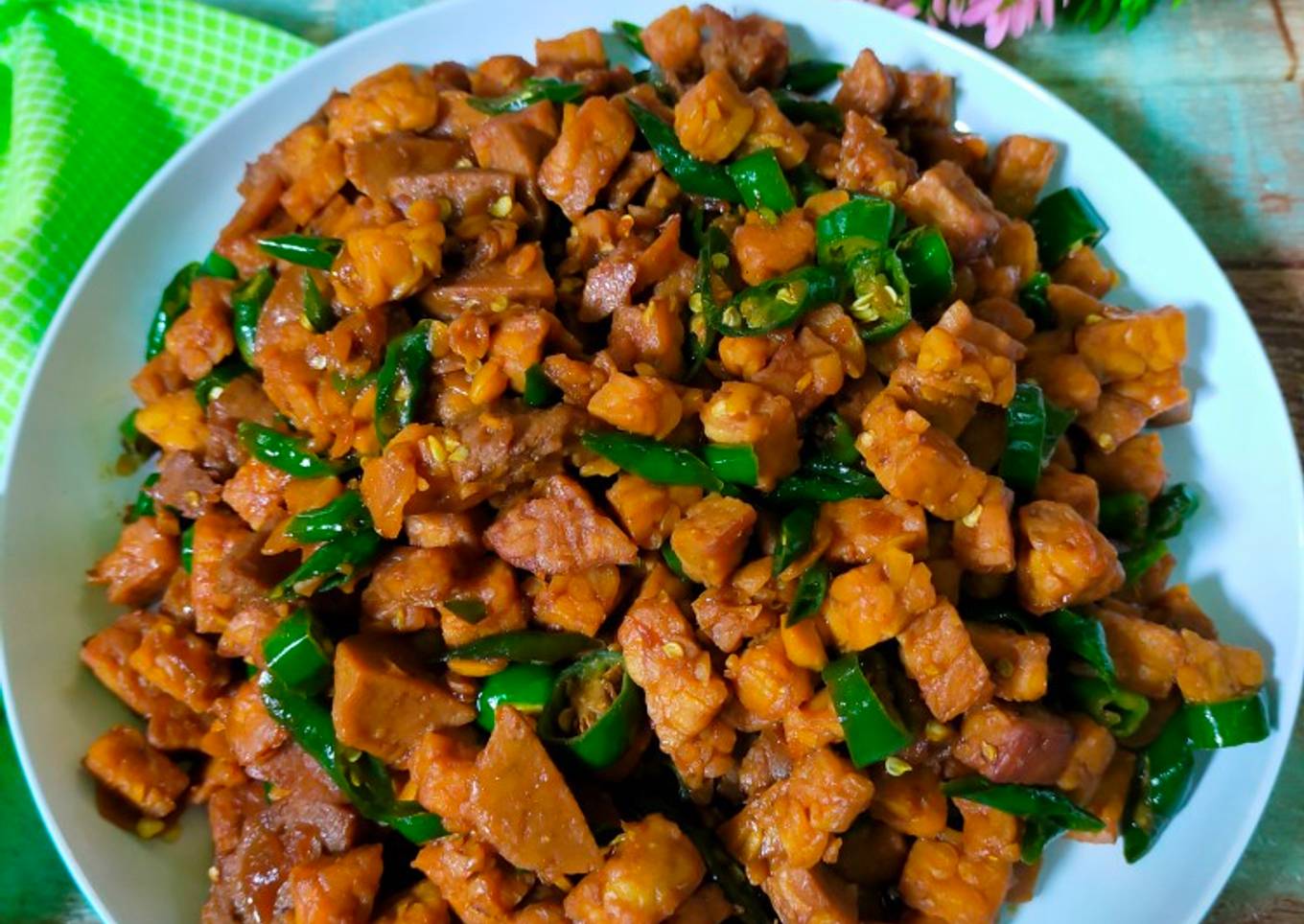 Oseng Tempe Lombok Ijo