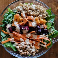 A picture of Roasted Roots Buddha Bowl.