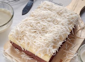 Foto resep (1.4) Bolu Susu Lembang Lapis Coklat