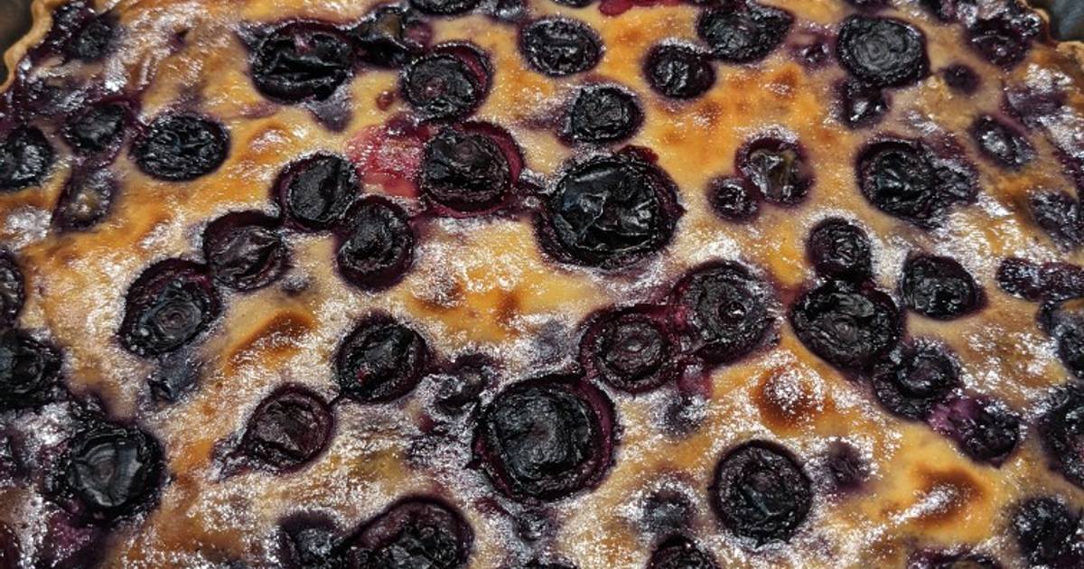 Honey Yoghurt blueberry custard pie (no cream) Recipe by Emma-Jane - Cookpad