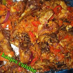 A picture of Peppered chicken.