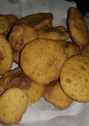 A picture of Mandazi with cardamom pods #favoritekidsrecipe.