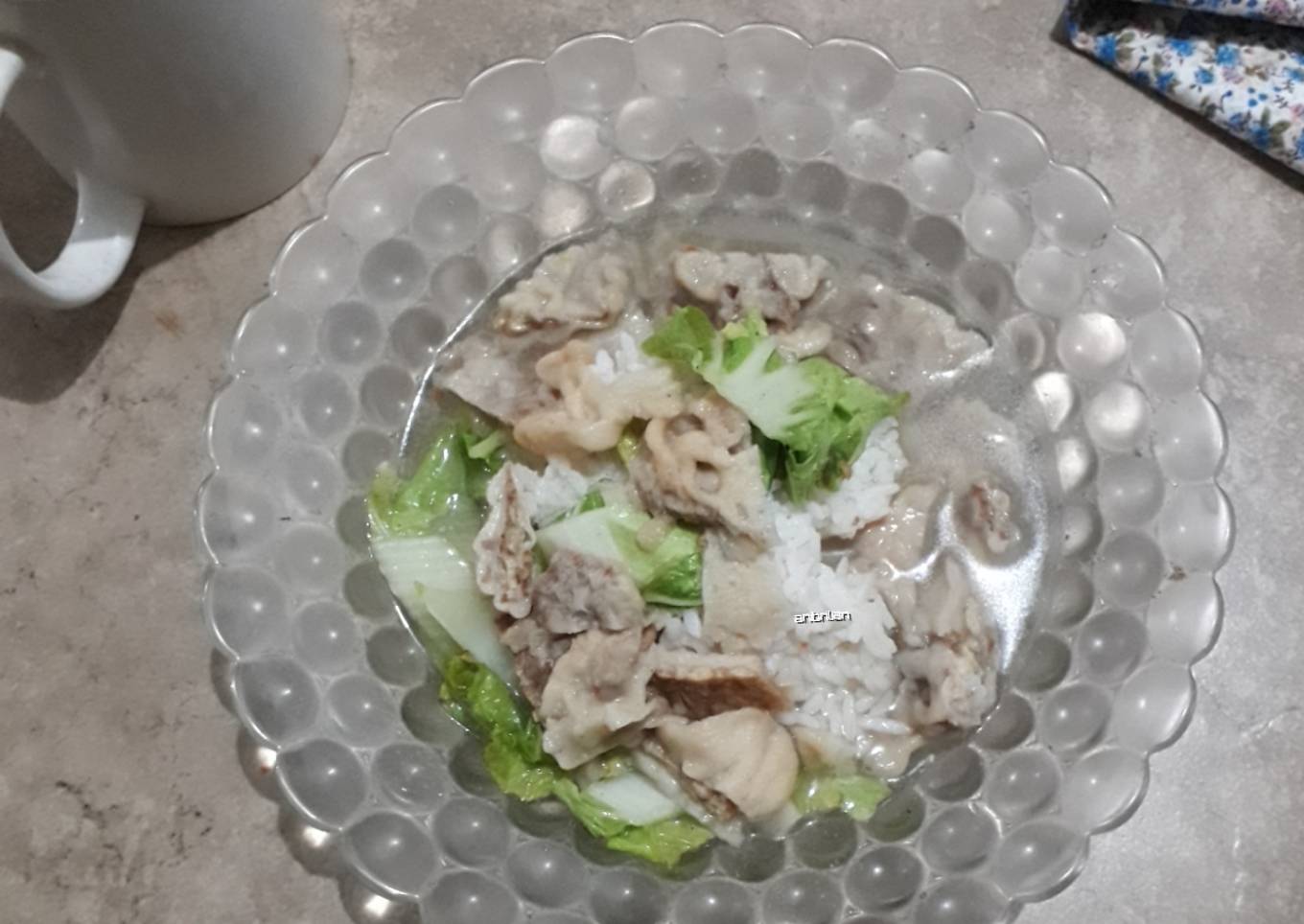 Sayur bening tempe sawi