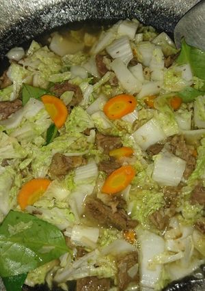 Foto resep TUMIS SAWI PUTIH dan DAGING