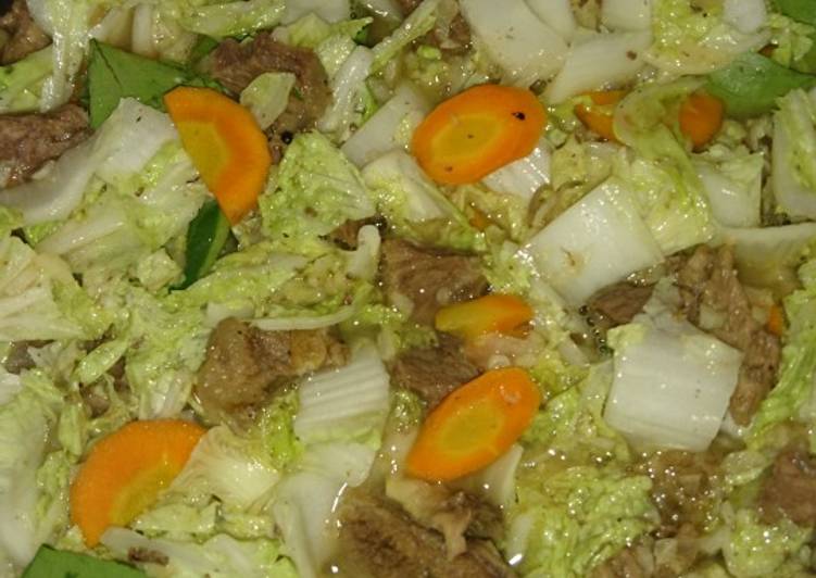 TUMIS SAWI PUTIH dan DAGING