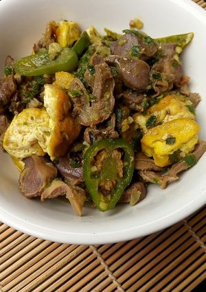 Foto resep Tumis Ati Ampela Tahu cabe ijo