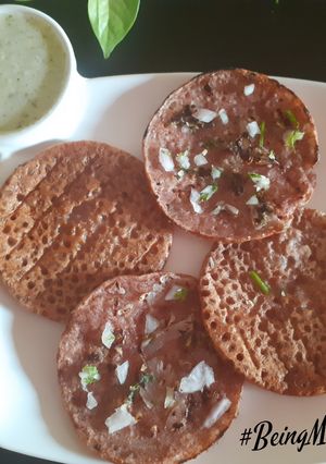 A picture of Onion-Ragi Mini Uttapam.