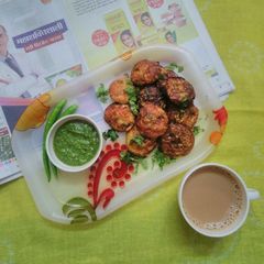 Veg masala oats balls A picture of Veg masala oats balls.
