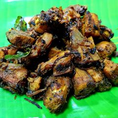 A picture of Raw Banana Stir Fry (Vazhakkai Varuval).