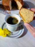 Torta de banana y cafecito 🇦🇷(◕દ◕)
