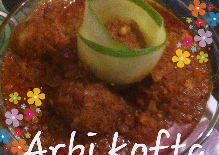 Special Arbi kofta with gravy