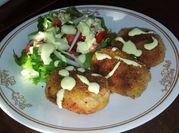 Una foto de croquetas de pollo fácil