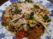 Una foto de pollo con tofu