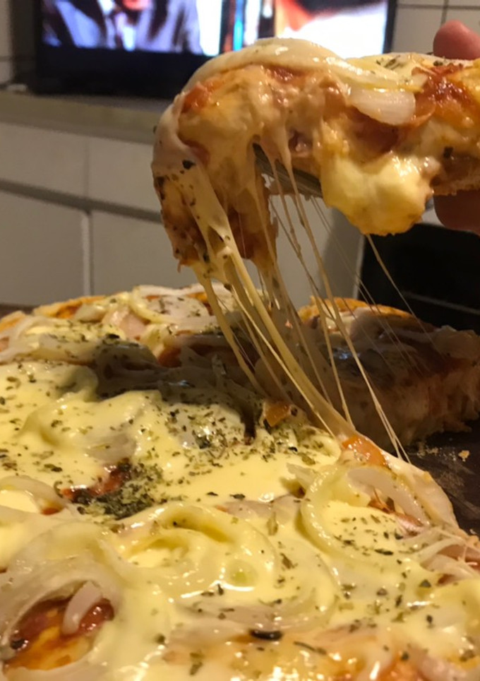 Una foto de Pizza rellena fácil