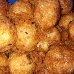 Yam balls(Xubeedat cuisine) A picture of Yam balls(Xubeedat cuisine).