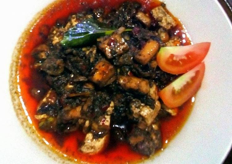 Resep Cumi Santan Kuah Hitam Pedas Lezat