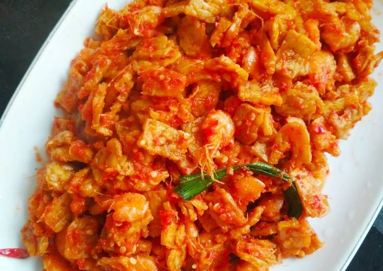 Langkah Mudah untuk Membuat Tempe sambal balado, Enak Banget