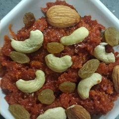 Gajar halva A picture of Gajar halva.
