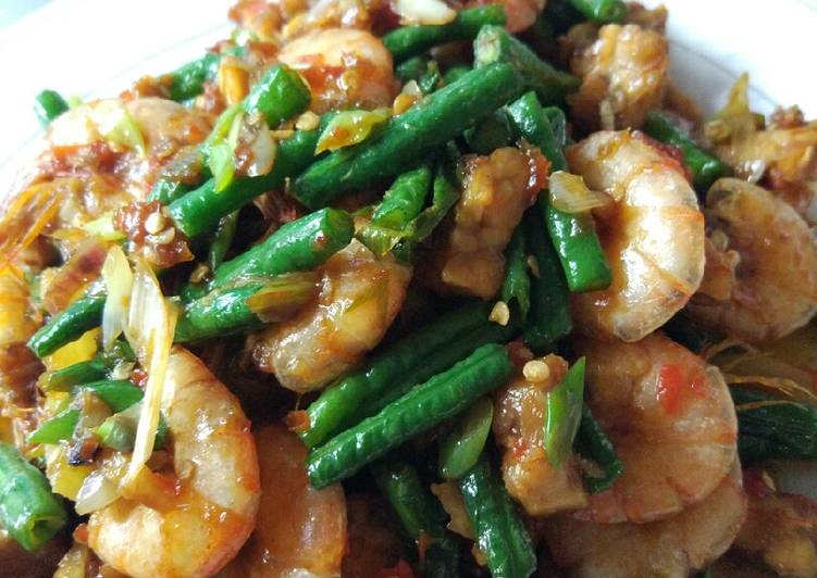 TUmis udang,tempe dan kacang panjang