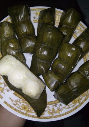 Foto resep Buras/ Arem² isi oncom bihun