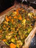 Chicken with vegetables in the oven