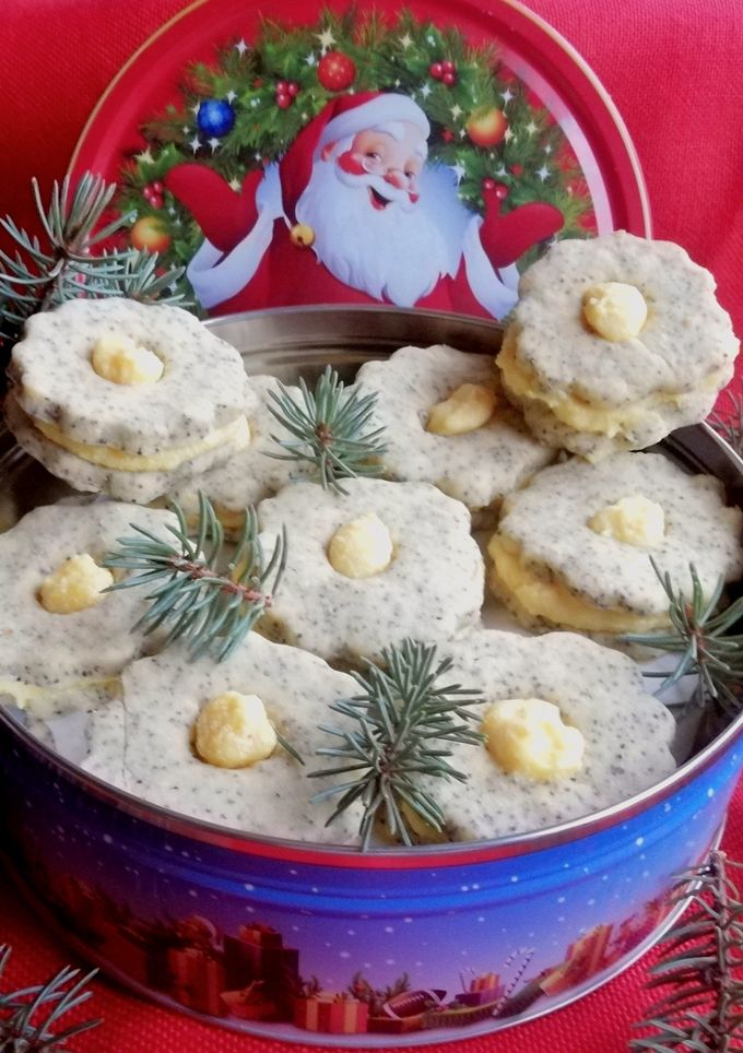 Mákos linzer citromkrémmel🍋 recept fotója