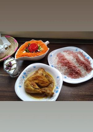 عکسی از دستور مرغ پرتقالی