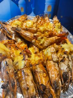 صورة لوصفة جمبري مشوي بالزبدة والموتزاريلا🦐🧀🍤
