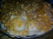 Una foto de salsa para ravioles con pollo