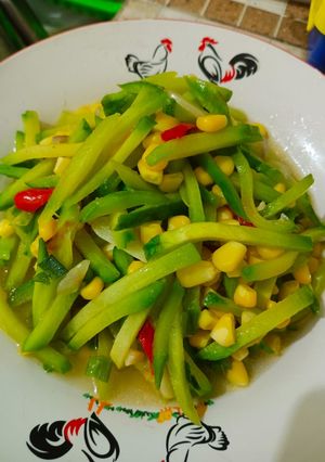 Foto resep Tumis labu siam jagung