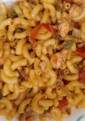 A picture of Chicken macaroni.