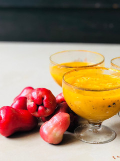 A picture of Passion-Mango fruit juice.